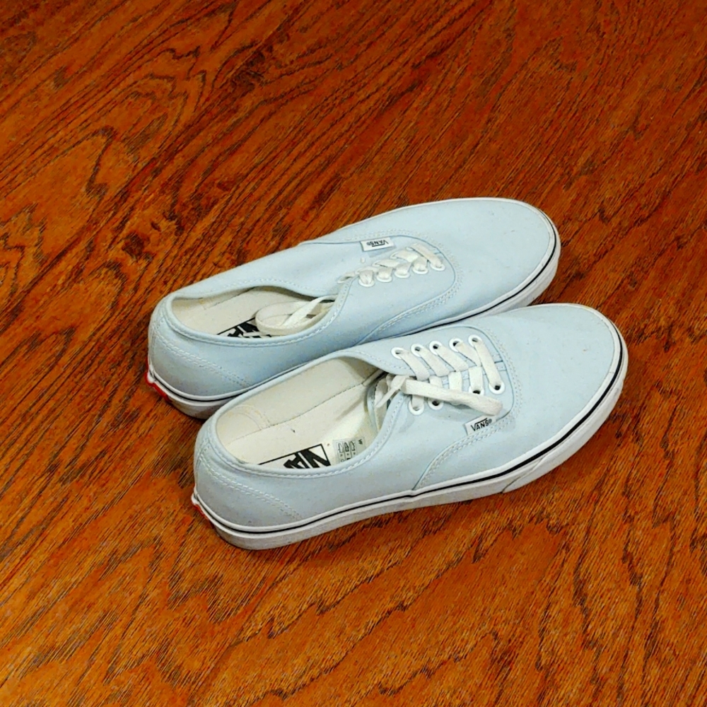 Light Blue Vans Authentics